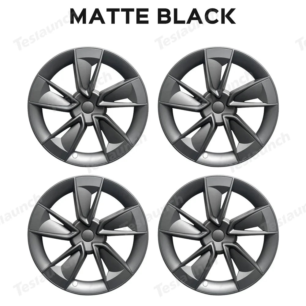 19'' Crossflow Wheel Cover Hubcaps for Tesla Model Y Juniper 2025+(4PCS)- Inspired by the Model 3 Highland Performance