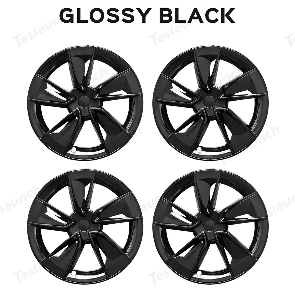 19'' Crossflow Wheel Cover Hubcaps for Tesla Model Y Juniper 2025+(4PCS)- Inspired by the Model 3 Highland Performance