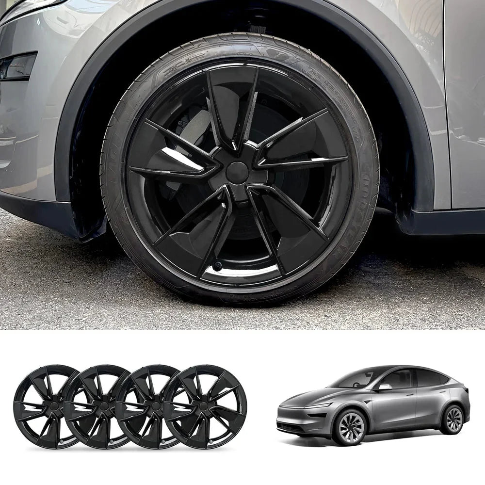 19'' Crossflow Wheel Cover Hubcaps for Tesla Model Y Juniper 2025+(4PCS)- Inspired by the Model 3 Highland Performance
