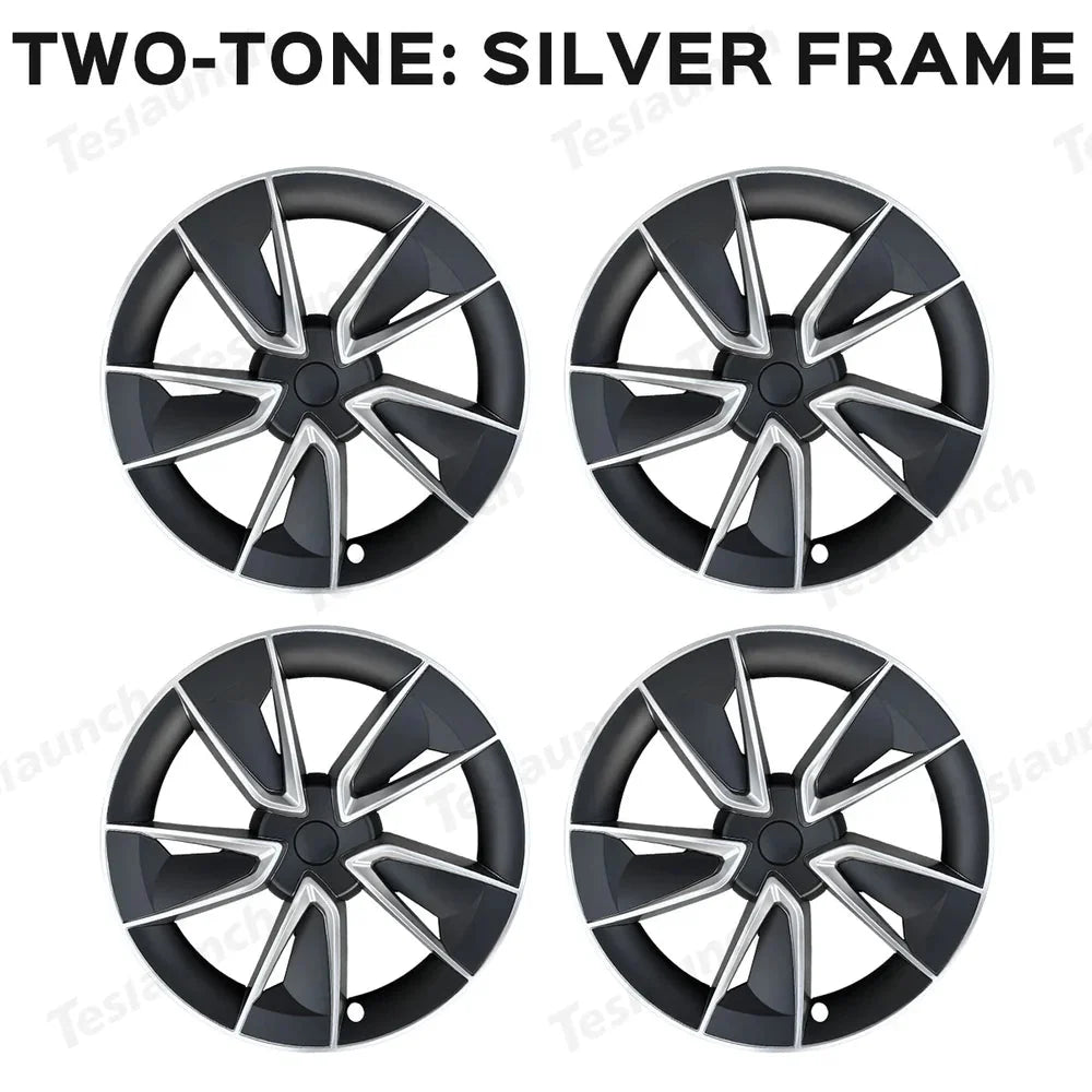 19'' Crossflow Wheel Cover Hubcaps for Tesla Model Y Juniper 2025+(4PCS)- Inspired by the Model 3 Highland Performance