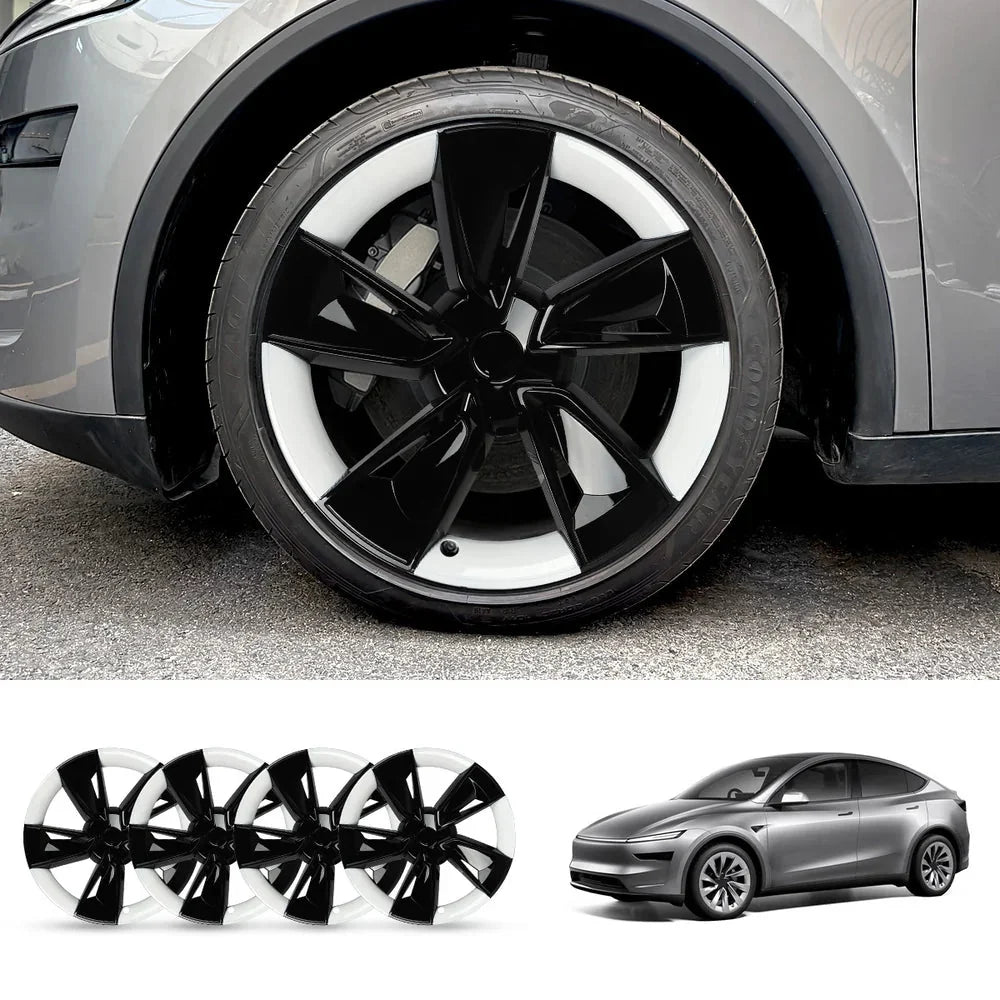 19'' Crossflow Wheel Cover Hubcaps for Tesla Model Y Juniper 2025+(4PCS)- Inspired by the Model 3 Highland Performance