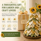 Sunflower Bee Garden Tree DIY Kit-Handmade Fabric Tabletop Tree Decor