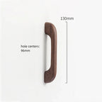 Soft Modern Solid Wood Curved Arch Cabinet Pulls