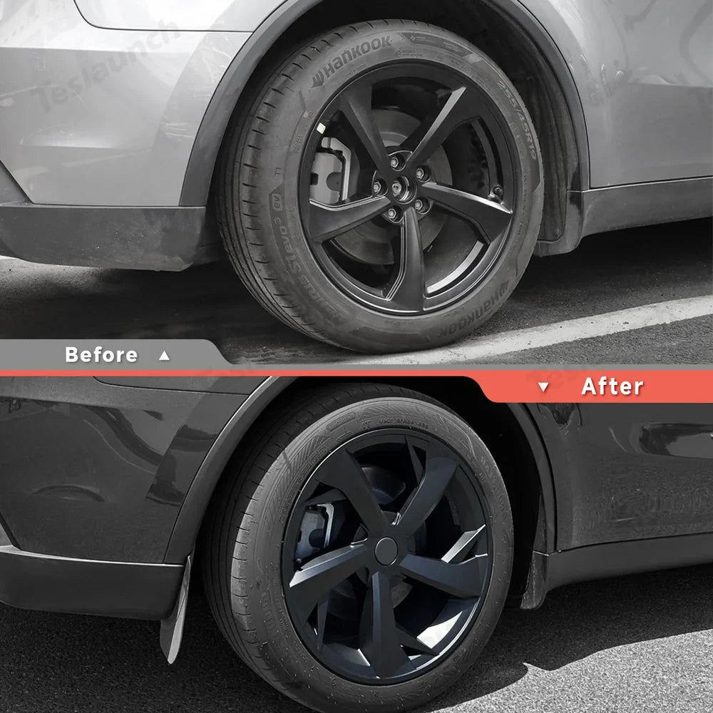 1Replacement Spoke Style Wheels Cover Hubcap for Tesla 2025+ Model Y Juniper 19'' Crossflow Wheels (1 PC)