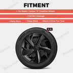 1Replacement Spoke Style Wheels Cover Hubcap for Tesla 2025+ Model Y Juniper 19'' Crossflow Wheels (1 PC)