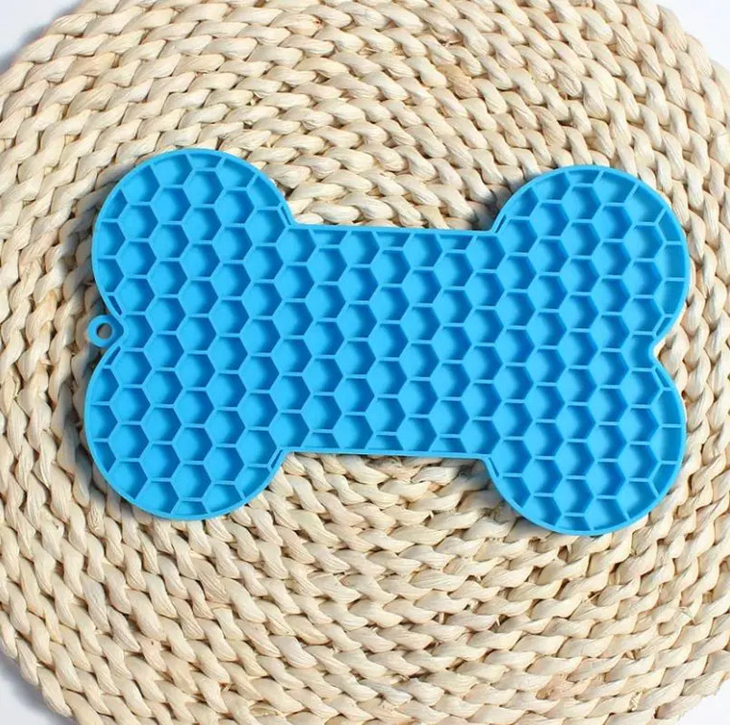 Bone Silicone Dog Lick Mat