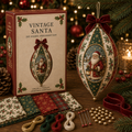 Vintage Christmas Fabric Ornament DIY Kit