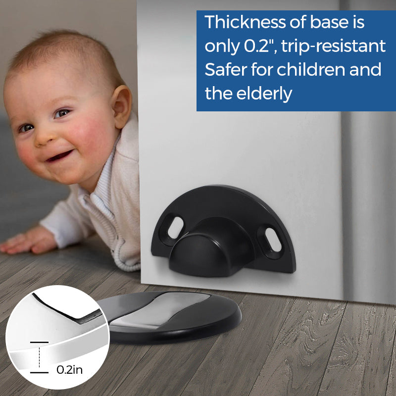 Elegant Magnetic Doorstop Made of Stainless Steel | DoorGuard