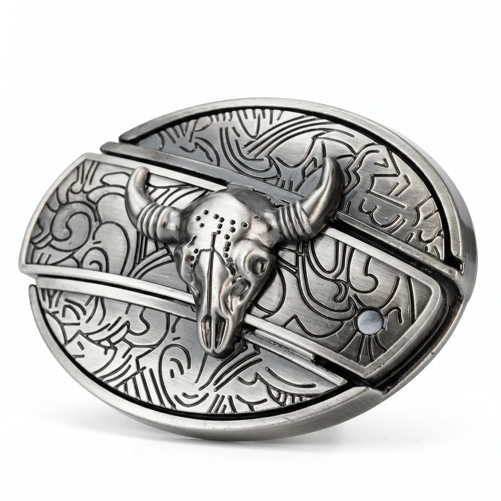 Miroken | Metal Oval Cowboys Belt Buckle