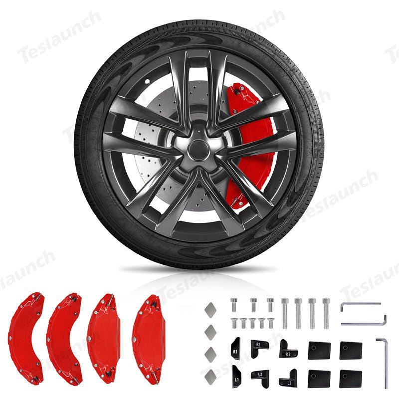 2021-2026 Model S/X Brake Caliper Covers (4Pcs) for Tesla