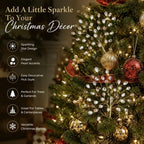 Jeweled Pearl Christmas Star Picks for Holiday Décor