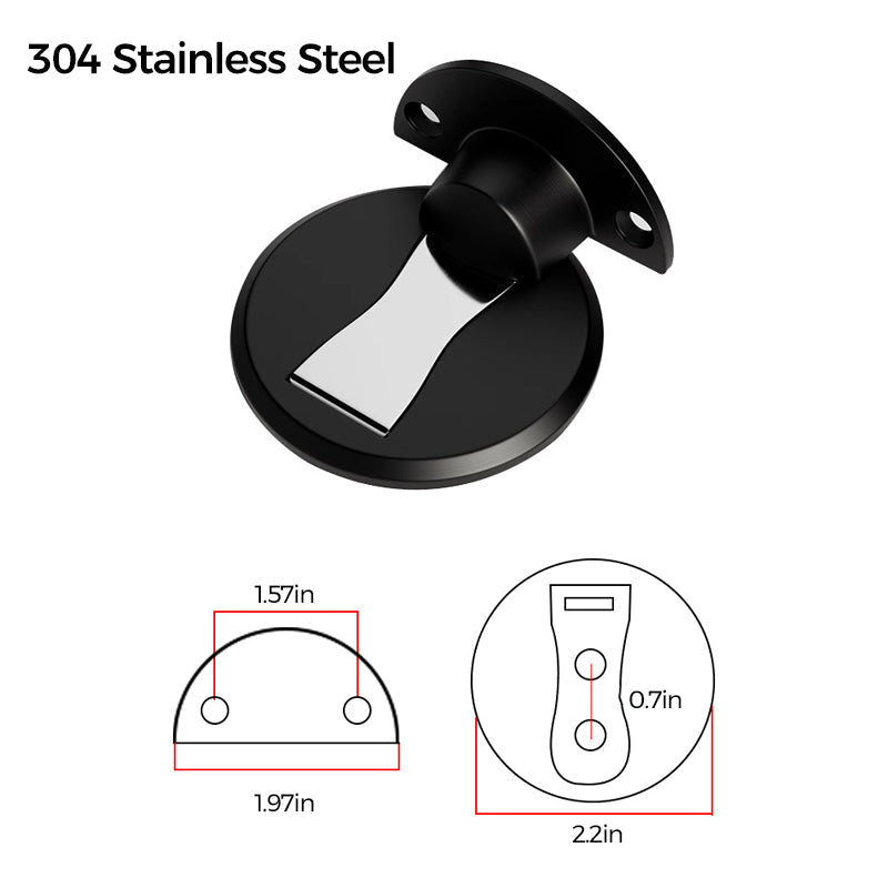 Elegant Magnetic Doorstop Made of Stainless Steel | DoorGuard