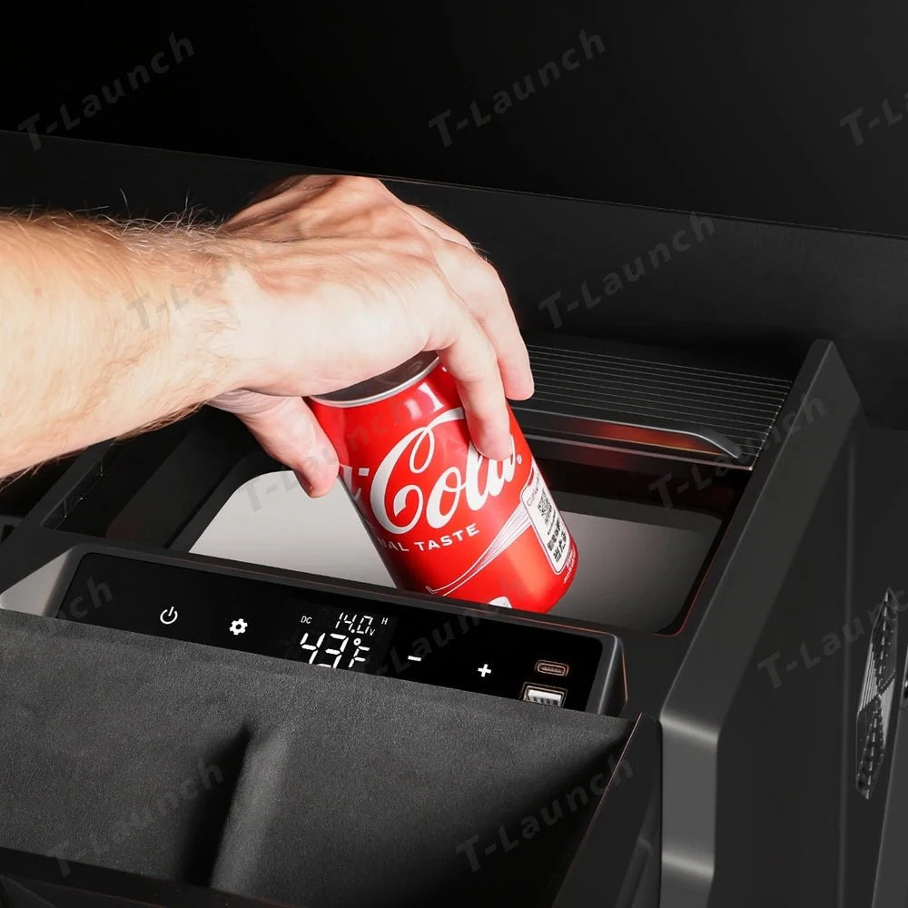 Cybertruck Center Console Floor Refrigerator-T-Launch Cyberfreezer