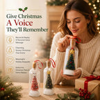 Recordable Christmas Message Bottle Keepsake With Snowy Tree