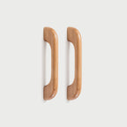 Soft Modern Solid Wood Curved Arch Cabinet Pulls