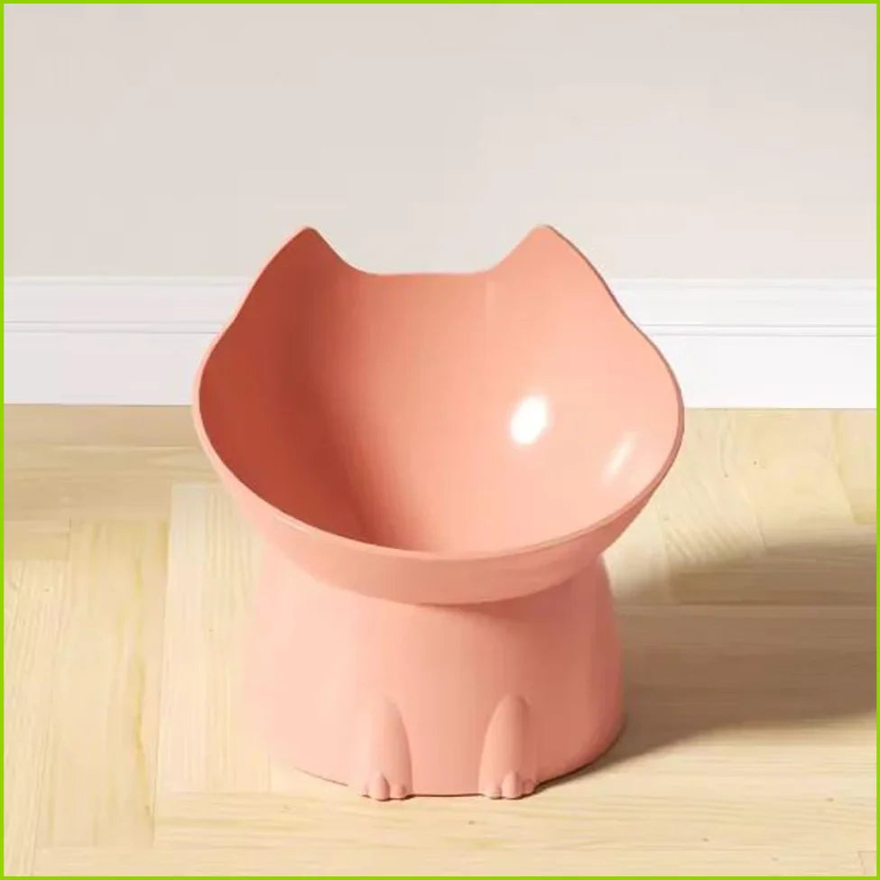 Raised Tilted Cat Bowl, Anti-Tip