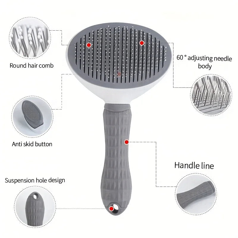 Self-Cleaning Pet Slicker Brush