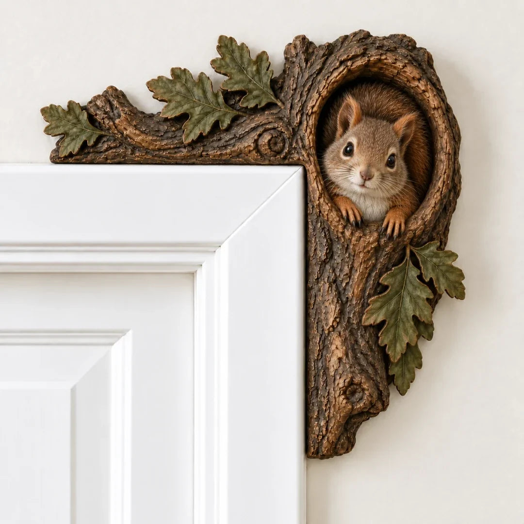 Woodland Animal Door Corner Decor