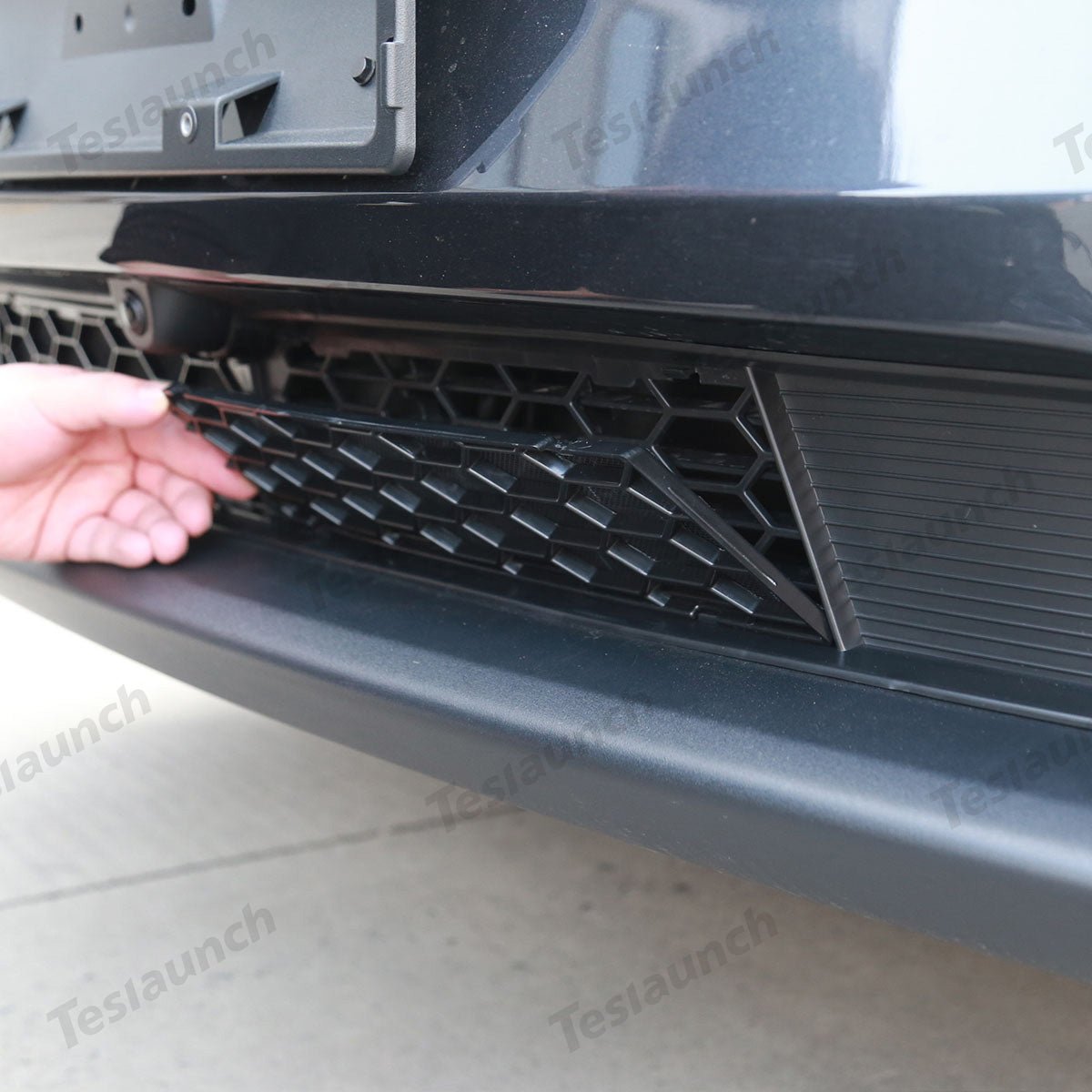 Split Front Bumper Protective Mesh Grill Panel for Tesla Model Y Juniper 2025+
