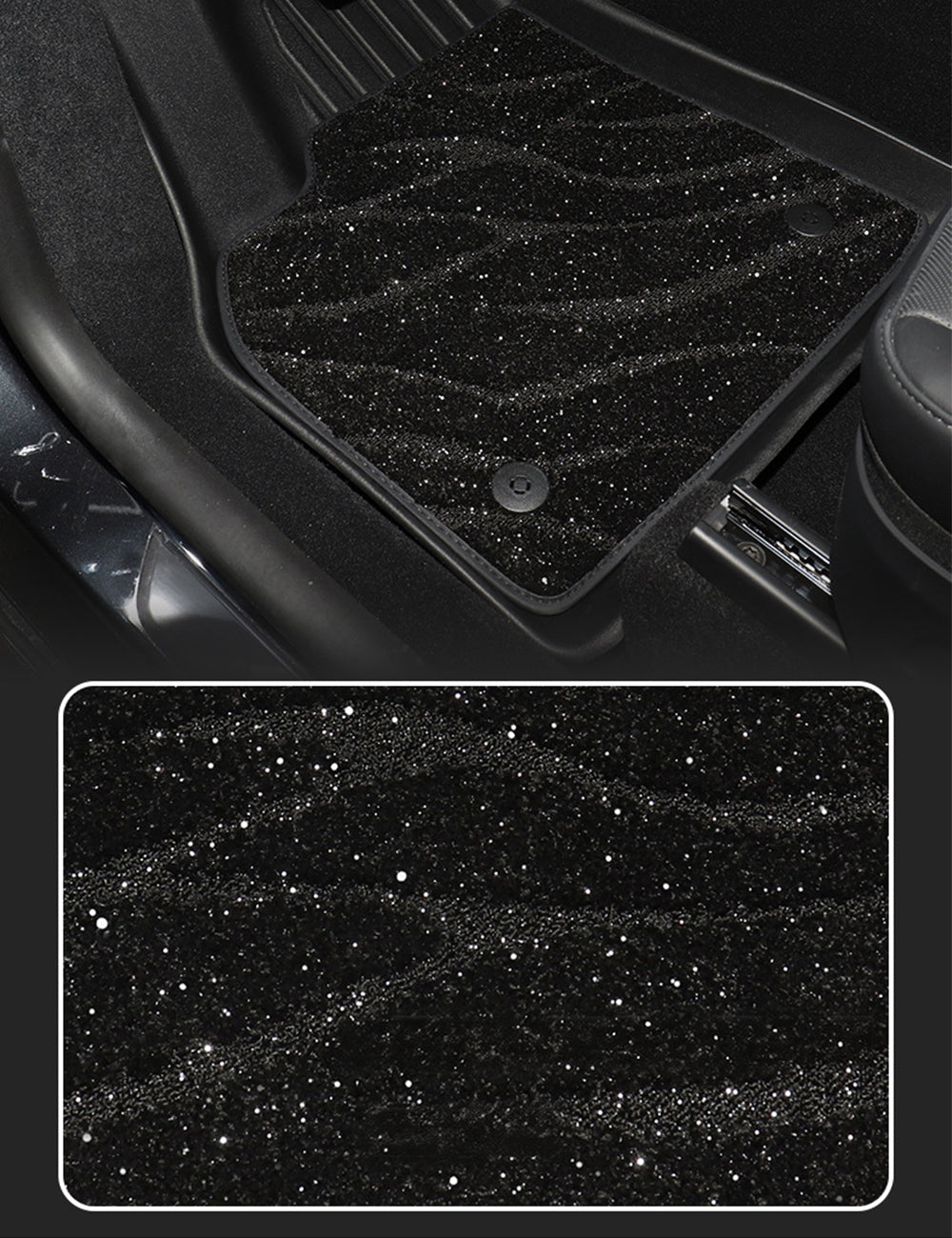 Miroken TPE+Carpet Double Layer Floor Mats for Model Y Juniper