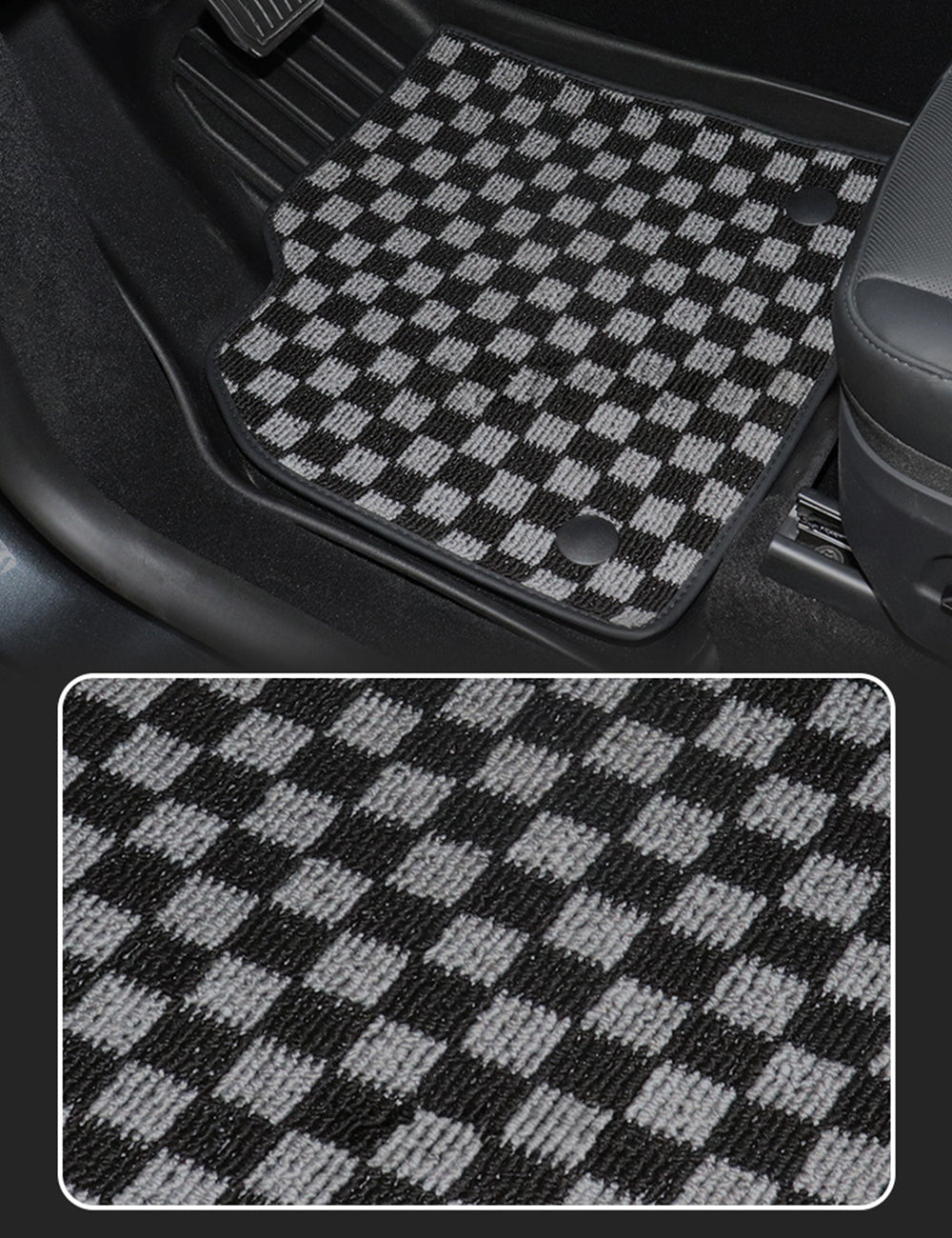 Miroken TPE+Carpet Double Layer Floor Mats for Model Y Juniper
