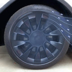 Split Hub Center Cap Covers for Model Y 20"/21" | 4-Piece Set | 5 Colors | Curb Rash Protection