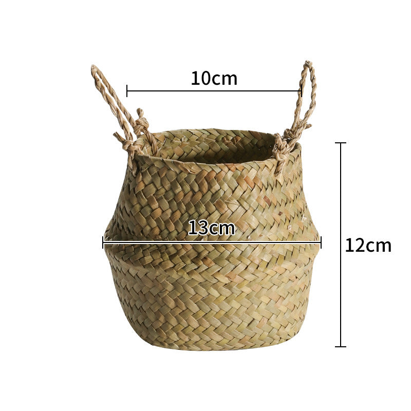 1Handwoven Decorative Storage Basket Miroken