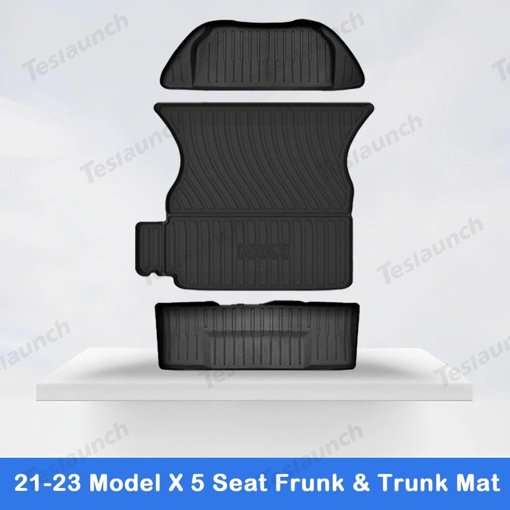2021-2026 Model X Floor Mat Trunk Mat Cargo Liner All-Weather TPE