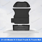 2021-2026 Model X Floor Mat Trunk Mat Cargo Liner All-Weather TPE