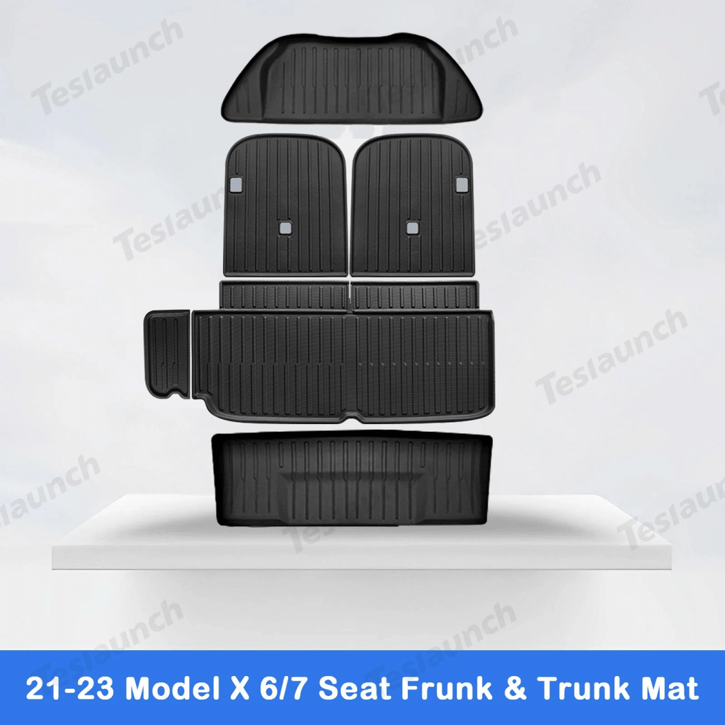 2021-2026 Model X Floor Mat Trunk Mat Cargo Liner All-Weather TPE