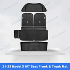 2021-2026 Model X Floor Mat Trunk Mat Cargo Liner All-Weather TPE