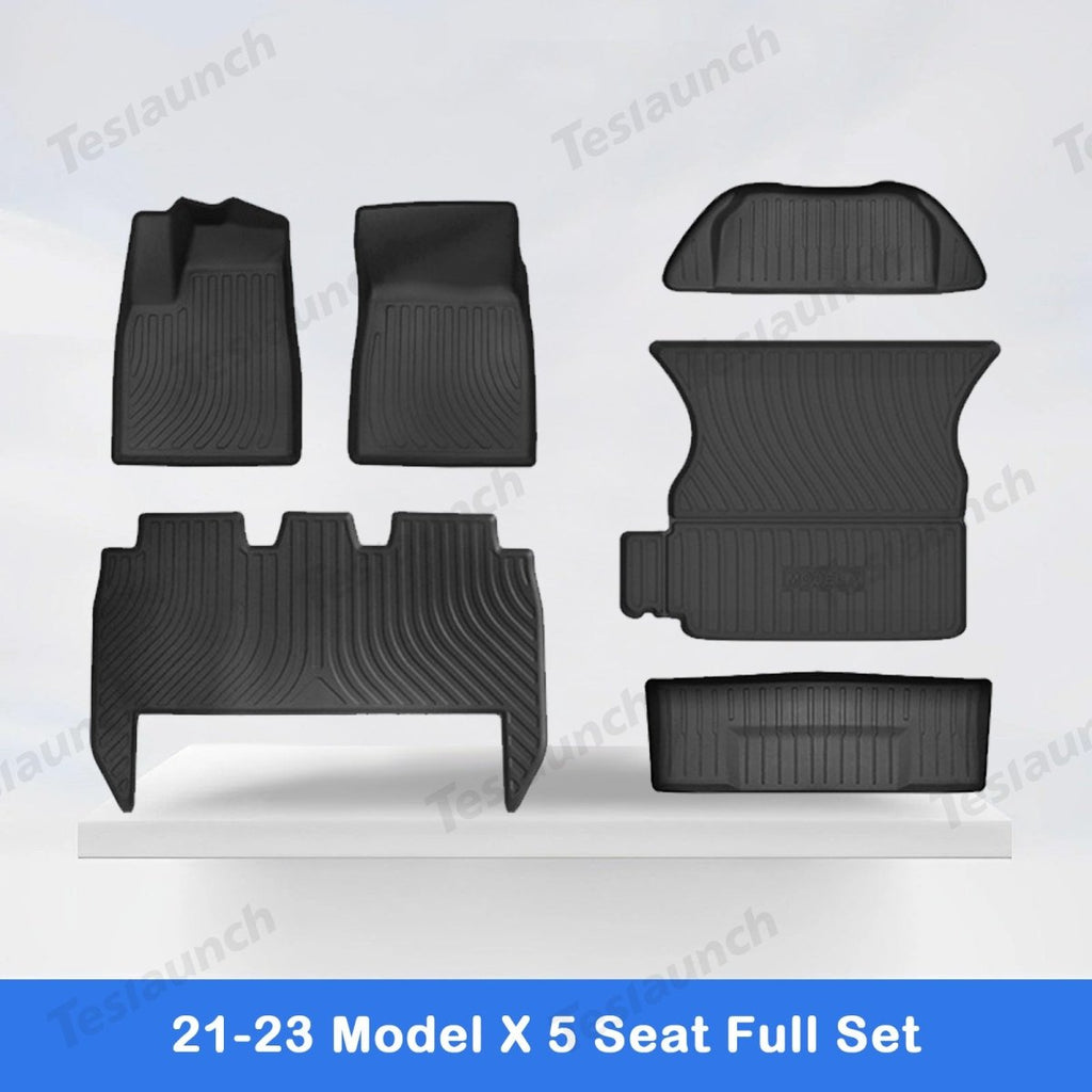 2021-2026 Model X Floor Mat Trunk Mat Cargo Liner All-Weather TPE