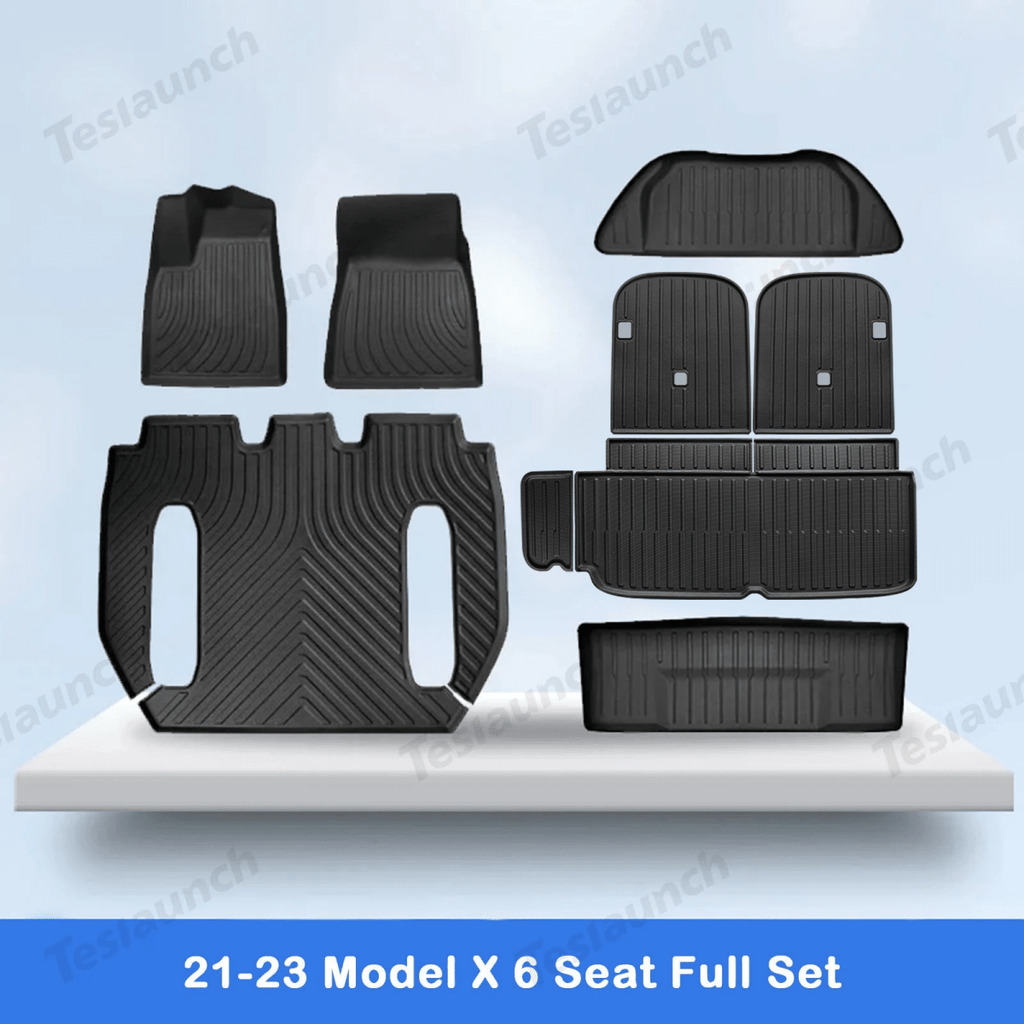 2021-2026 Model X Floor Mat Trunk Mat Cargo Liner All-Weather TPE