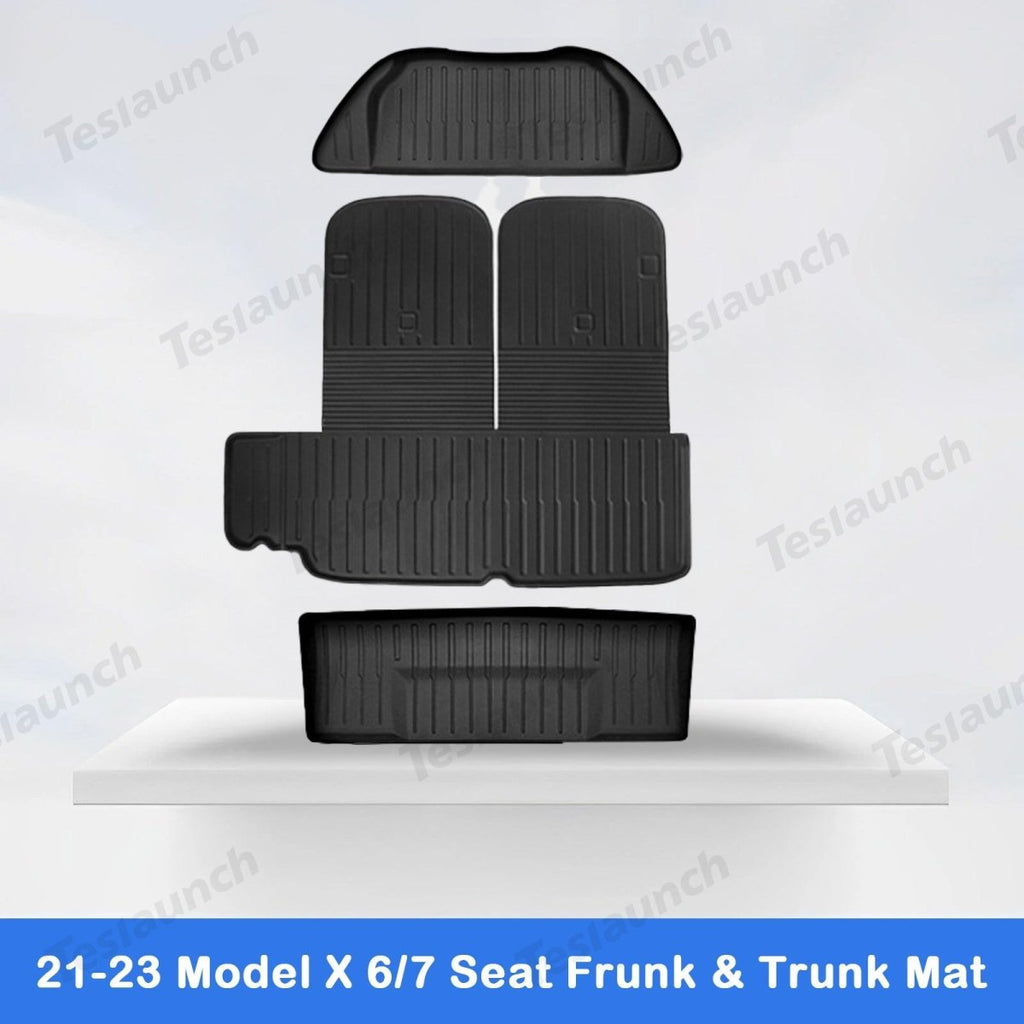 2021-2026 Model X Floor Mat Trunk Mat Cargo Liner All-Weather TPE