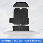 2021-2026 Model X Floor Mat Trunk Mat Cargo Liner All-Weather TPE