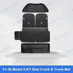2021-2026 Model X Floor Mat Trunk Mat Cargo Liner All-Weather TPE