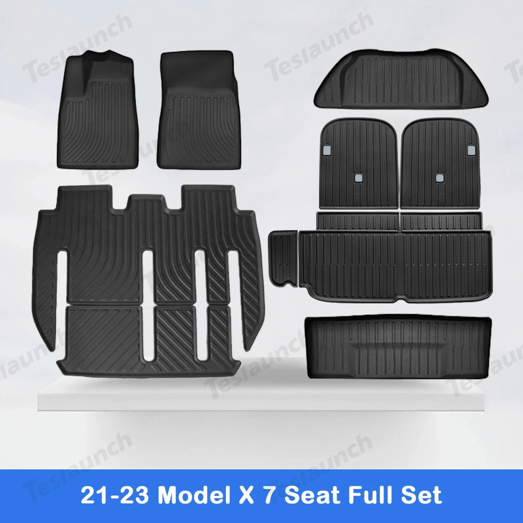 2021-2026 Model X Floor Mat Trunk Mat Cargo Liner All-Weather TPE