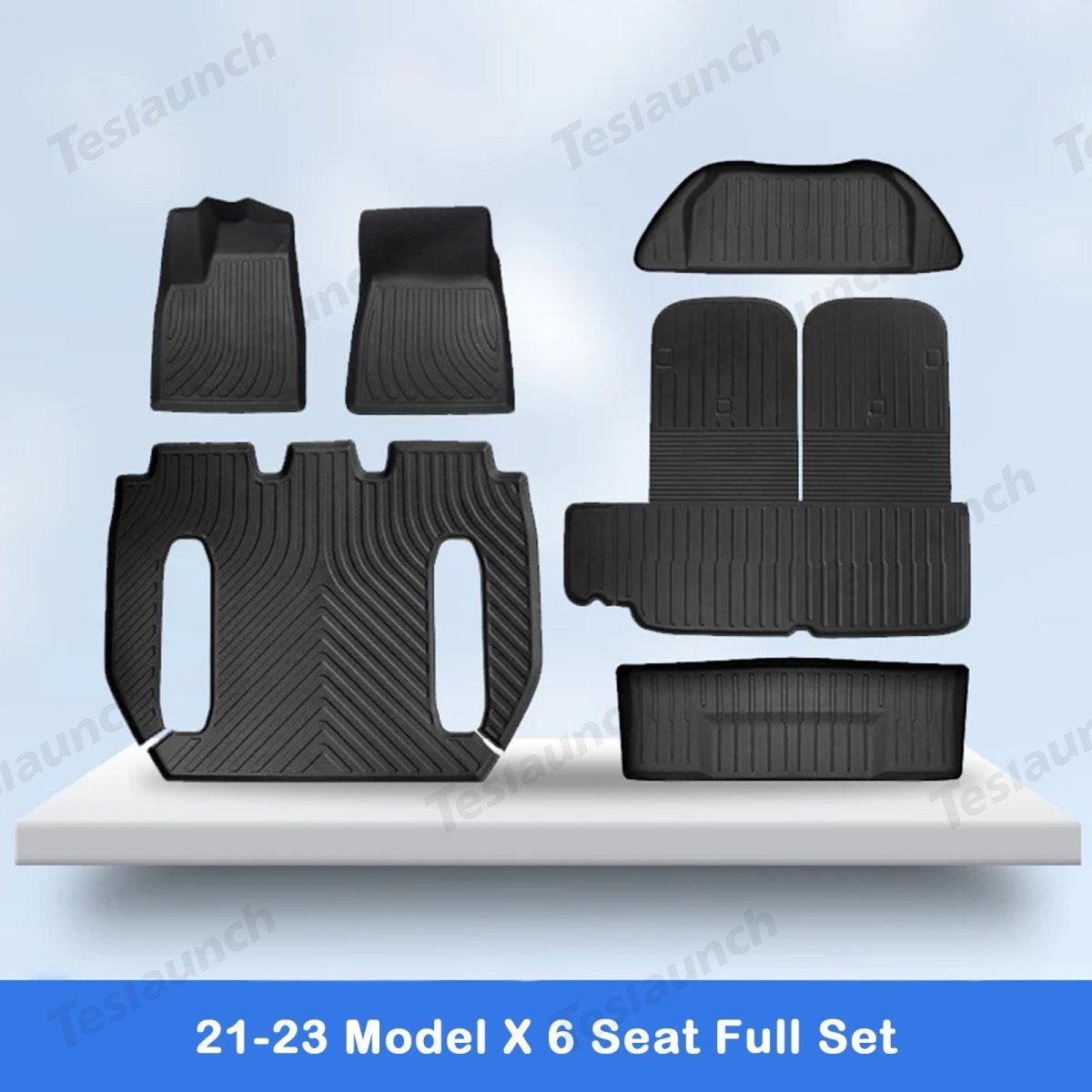 2021-2026 Model X Floor Mat Trunk Mat Cargo Liner All-Weather TPE