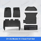 2021-2026 Model X Floor Mat Trunk Mat Cargo Liner All-Weather TPE