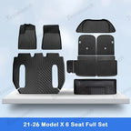 2021-2026 Model X Floor Mat Trunk Mat Cargo Liner All-Weather TPE