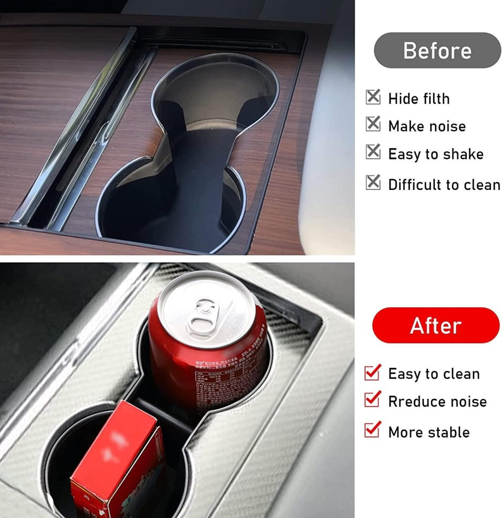 2021+ Model X/S Cup Holder Insert For Tesla Plaid/Long Range Version