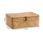 1Handwoven Storage Box with Lid Miroken