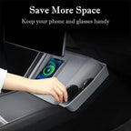 2024+ Model 3 Highland Center Console Organizer Tray Designed For  Armrest Storage Box Cup pad Wireless charging pad Set