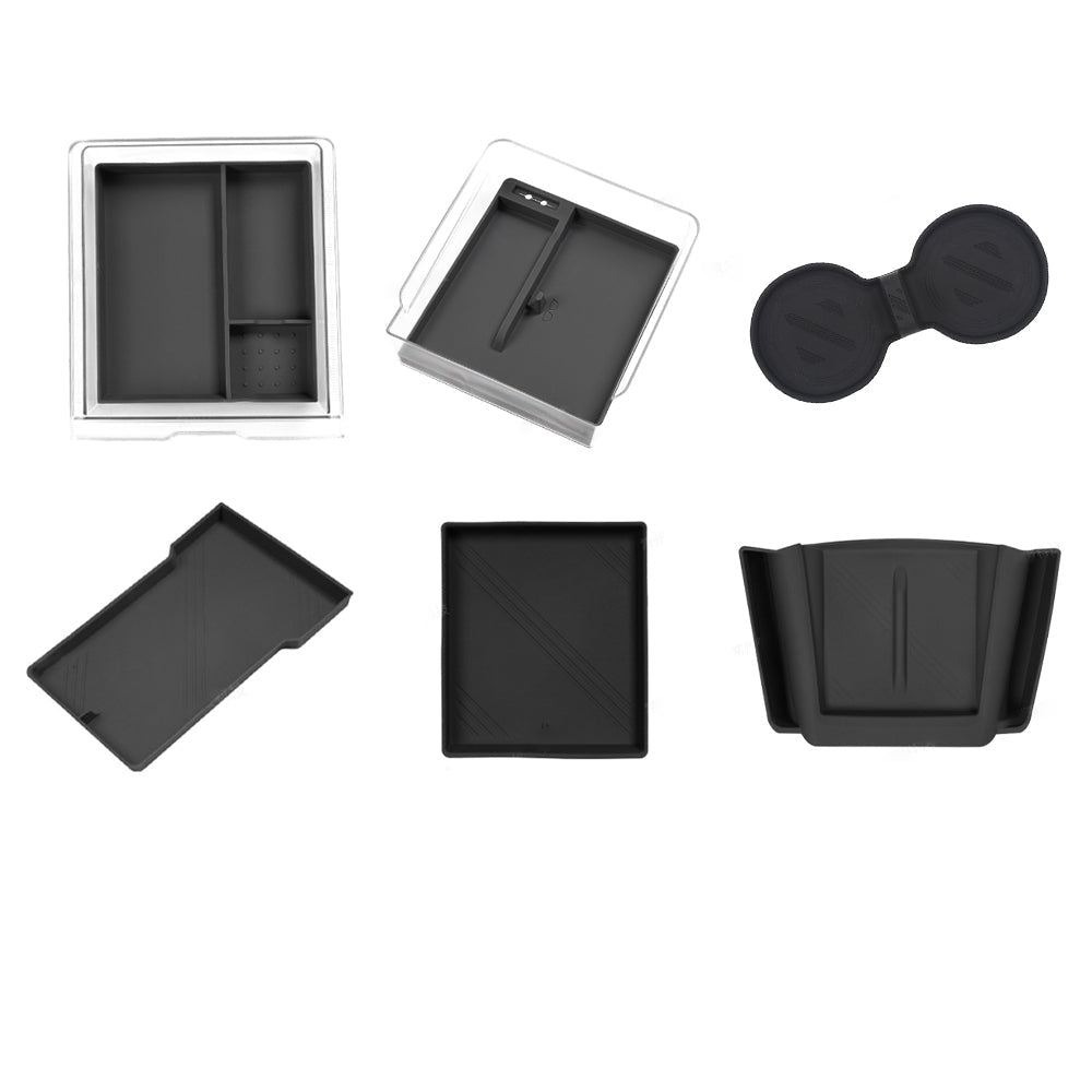 2024+ Model 3 Highland Center Console Organizer Tray Designed For  Armrest Storage Box Cup pad Wireless charging pad Set