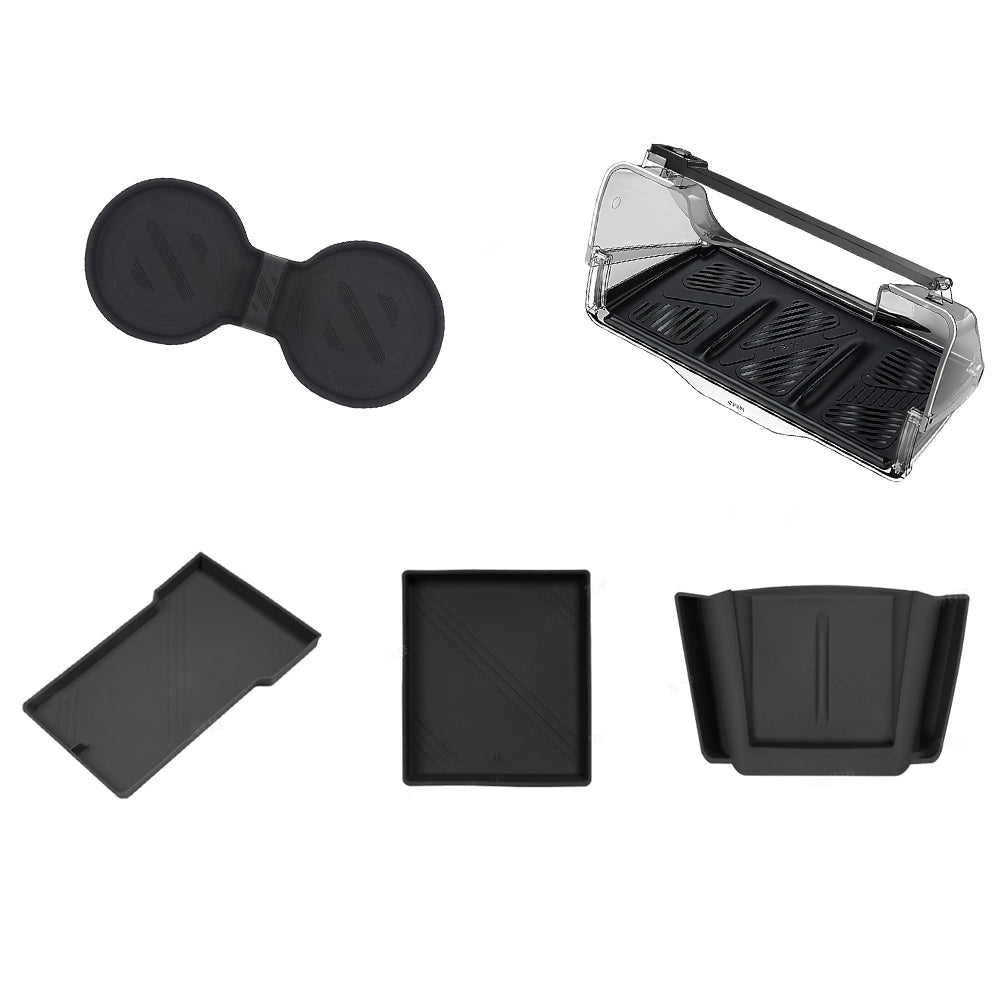 2024+ Model 3 Highland Center Console Organizer Tray Designed For  Armrest Storage Box Cup pad Wireless charging pad Set