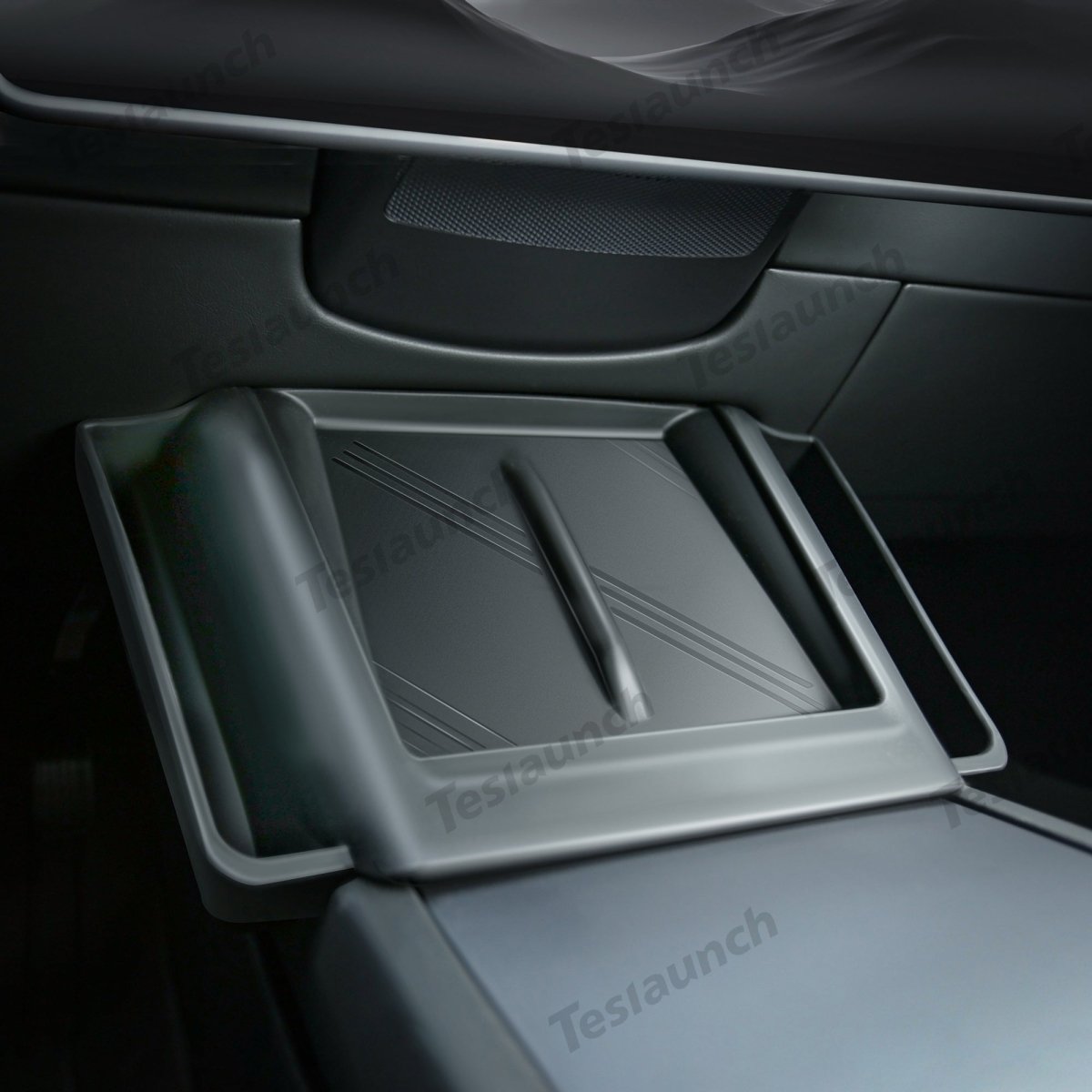2024+ Model 3 Highland  Central Control Wireless Charging Silicone Pad Storage Box For Tesla