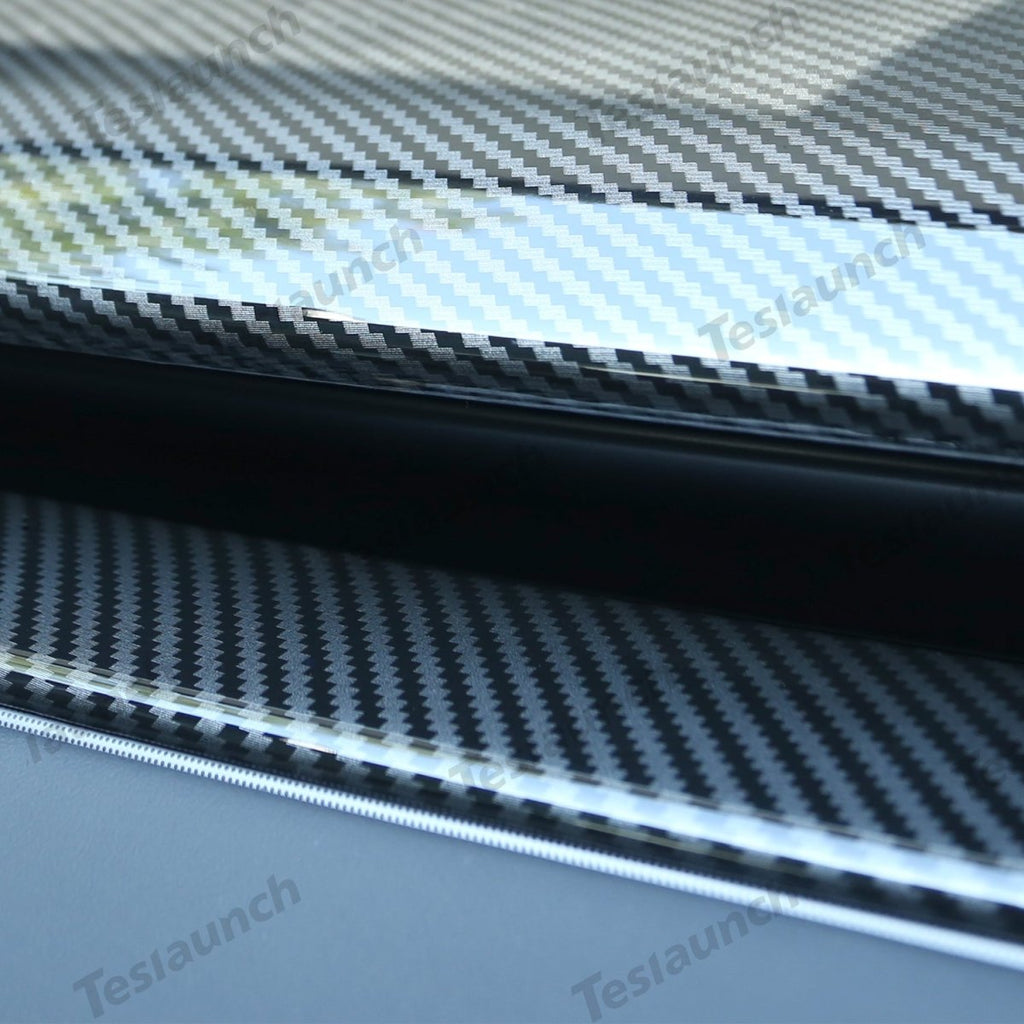 2024+ Model 3 Highland Dashboard Cover (Carbon Fiber Pattern ABS) for Tesla(2PCS)