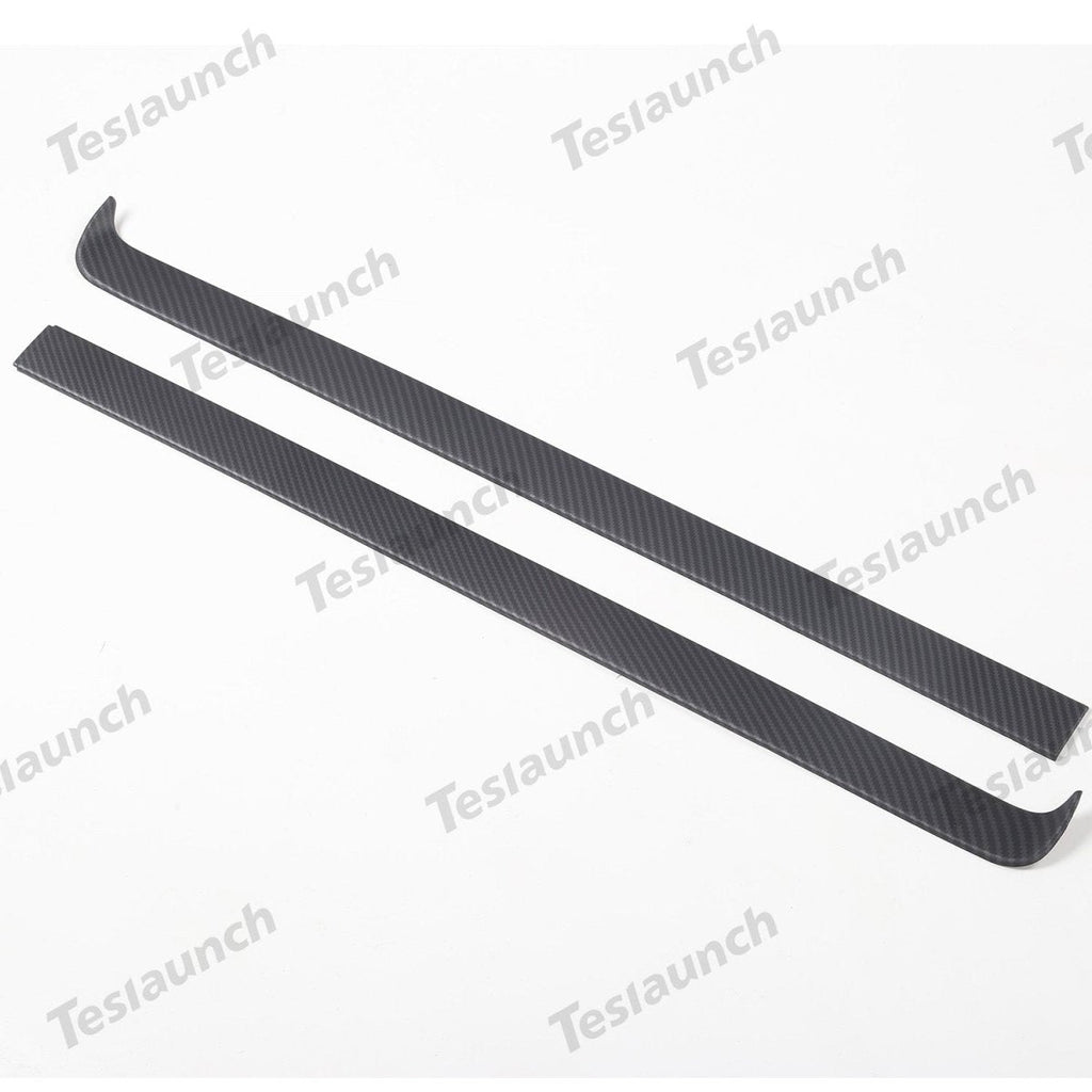 2024+ Model 3 Highland Dashboard Cover Segmented Long Decorative Strip (Carbon Fiber Pattern ABS) for Tesla