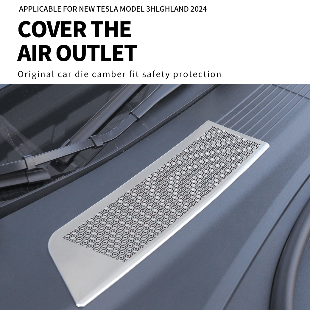 2024+ Model 3 Highland Door Speaker Protective Cover Rear Exhaust Air Vent Protective Cover