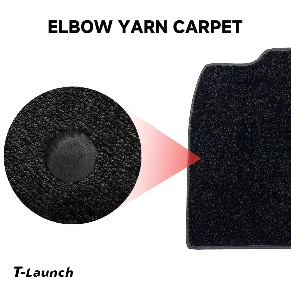 2024+ Model 3 Highland Floor Mats All Weather Double Layer Flocking TPE For Tesla